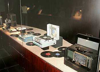 Records, record players and radios in the Umm Kalthoum Museum