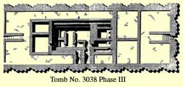 Tomb No. 3038 at Saqqara third phase plan