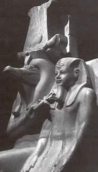 Amenhotep III with  Sobek