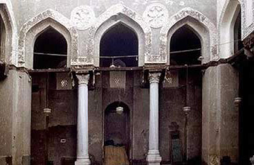 The Qibla arcase from the courtyard