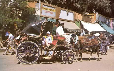 The Aswan Bazaar and a Carriage