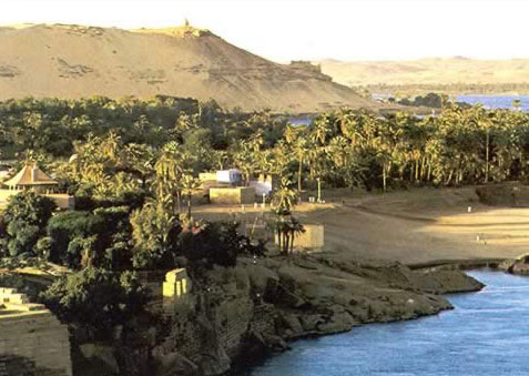 A Look Up the Nile Valley at Aswan