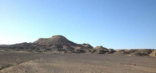 Mountainous Landscape near the Bahariya Oasis