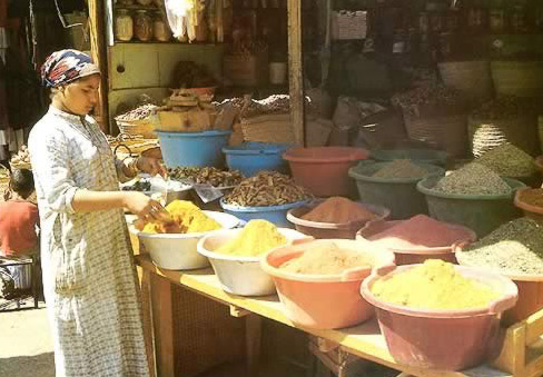 Shopkeeper in the Aswan Bazaar
