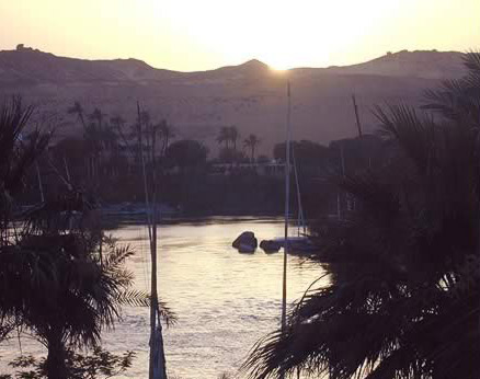 Sunset at the Old Cataract Hotel (In Aswan)