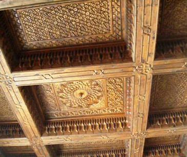 The ceiling within the Coptic Museum is a work of art in itself