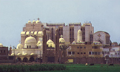The modern convent of Damiana in the Nile Delta of Egypt