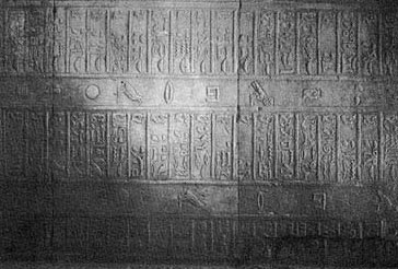 An ancient Egyptian festival calendar