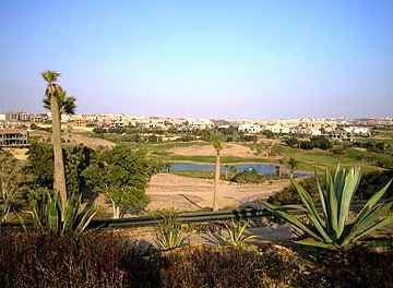 A view of the golf course at Katameya Heights