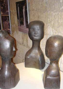A display of busts