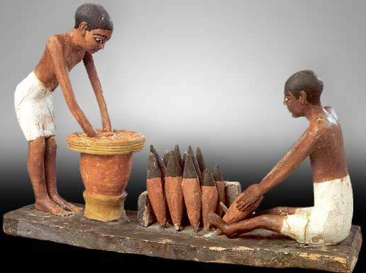 Model Depicting the Preparation of Bread and Beer