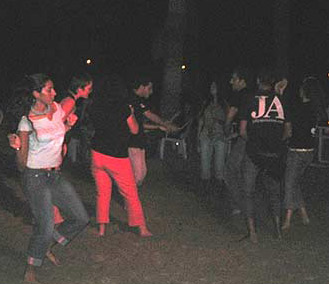 Dancing in the moonlight in Marsa Alam