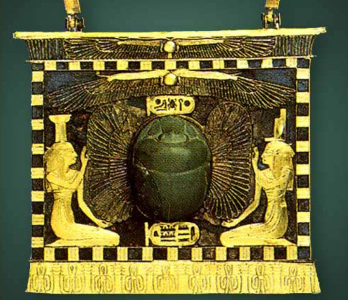 Pectoral of Sheshonq II with Winged Scarab