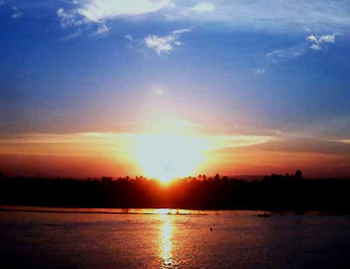 Sunset Between Aswan  Kom Ombo