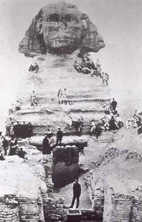 Sphinx at Giza in 1900