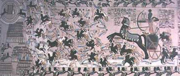 A depiction of the Battle  of Kadesh