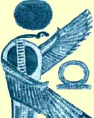 A Winged Renenutet, Offering the Symbol of Eternity