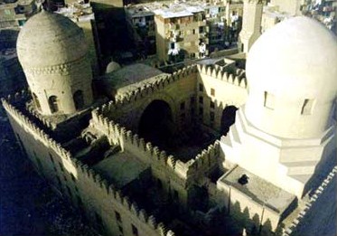 A view of the Sarghatmish Madrasa from above
